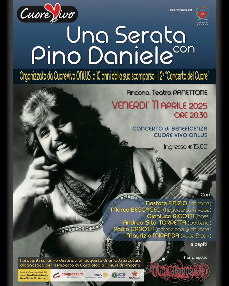 IL CONCERTO DEL CUORE - Omaggio a Pino Daniele a 10 anni dalla sua scomparsa