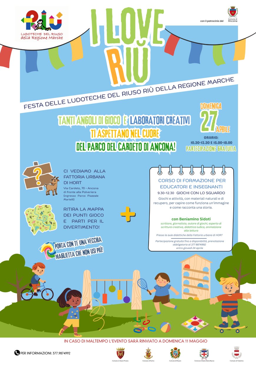 “I LOVE RIU”: APPUNTAMENTO AL PARCO DEL CARDETO SUL RIUSO