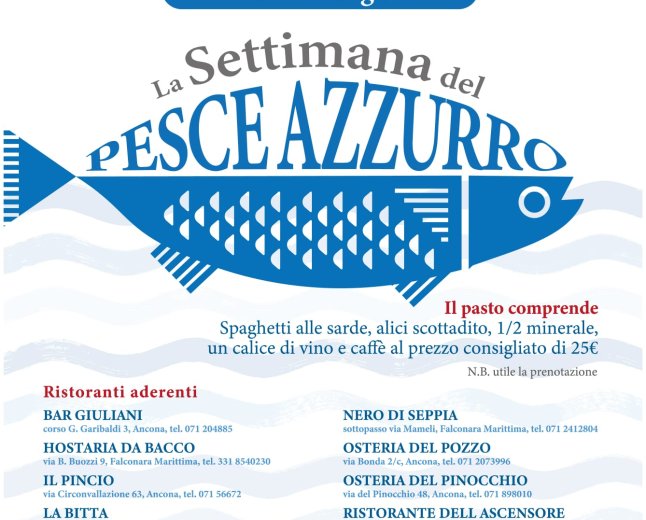 Settimana del pesce Azzurro dal 8 al 13 giugno